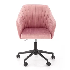Garnero Arredamenti Sedie Da Ufficio|Sedie Scrivania Ufficio-Sedia per scrivania ragazzi in velluto Marengo Rosa