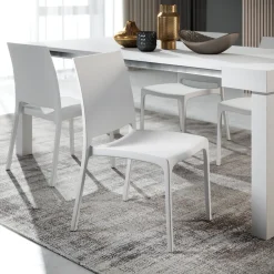 Garnero Arredamenti Sedie Polipropilene-Sedia polipropilene impilabile Tape bianca Gihome® Bianco