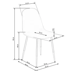 Garnero Arredamenti Sedie In Tessuto-Sedia sala da pranzo imbottita in velluto acciaio oro nero Nubia Verde