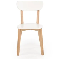 Garnero Arredamenti Sedie In Legno-Sedia soggiorno design moderno bianco rovere Scandy