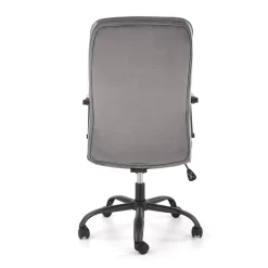 Garnero Arredamenti Sedie Da Ufficio|Sedie Scrivania Ufficio-Sedia ufficio con ruote e braccioli in tessuto grigio Gennara