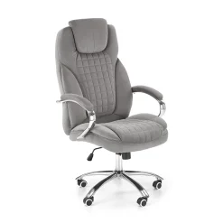 Garnero Arredamenti Sedie Da Ufficio|Sedie Scrivania Ufficio-Sedia ufficio con ruote regolabile in velluto grigio Argor