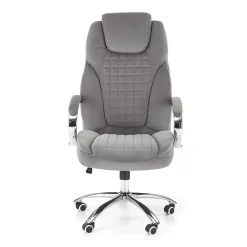 Garnero Arredamenti Sedie Da Ufficio|Sedie Scrivania Ufficio-Sedia ufficio con ruote regolabile in velluto grigio Argor