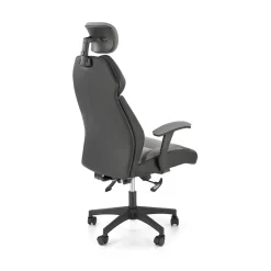 Garnero Arredamenti Sedie Da Ufficio|Sedie Scrivania Ufficio-Sedia ufficio regolabile in tessuto ed ecopelle grigio nero Verissima