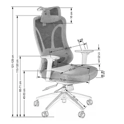 Garnero Arredamenti Sedie Da Ufficio|Sedie Scrivania Ufficio-Sedia ufficio regolabile con braccioli in tessuto nero Arcuri