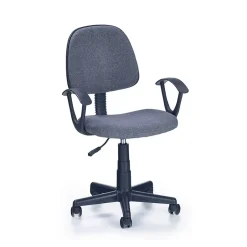 Garnero Arredamenti Sedie Da Ufficio|Sedie Scrivania Ufficio-Sedia ufficio regolabile con ruote in tessuto grigio Spaz