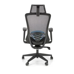 Garnero Arredamenti Sedie Da Ufficio|Sedie Scrivania Ufficio-Sedia ufficio regolabile con ruote in tessuto nero Bonito