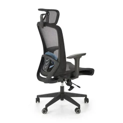 Garnero Arredamenti Sedie Da Ufficio|Sedie Scrivania Ufficio-Sedia ufficio regolabile con ruote in tessuto nero Bonito