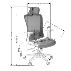Garnero Arredamenti Sedie Da Ufficio|Sedie Scrivania Ufficio-Sedia ufficio regolabile con ruote in tessuto nero Bonito