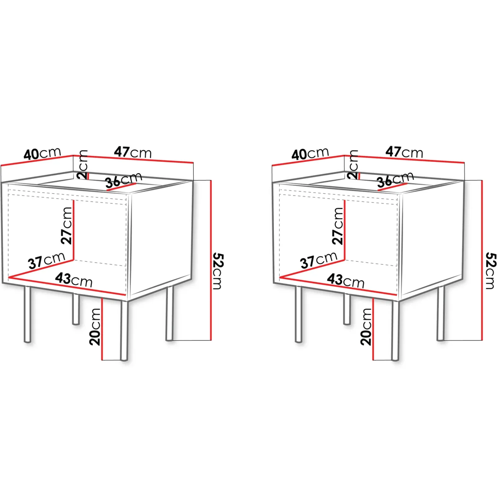 Garnero Arredamenti Comodini|Comò-Set 2 comodini 47x52h cm 1 anta con frontali decorati Daniele Beige