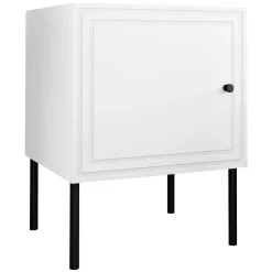 Garnero Arredamenti Comodini|Comò-Set 2 comodini 45x59h cm 1 anta Stark Bianco Opaco