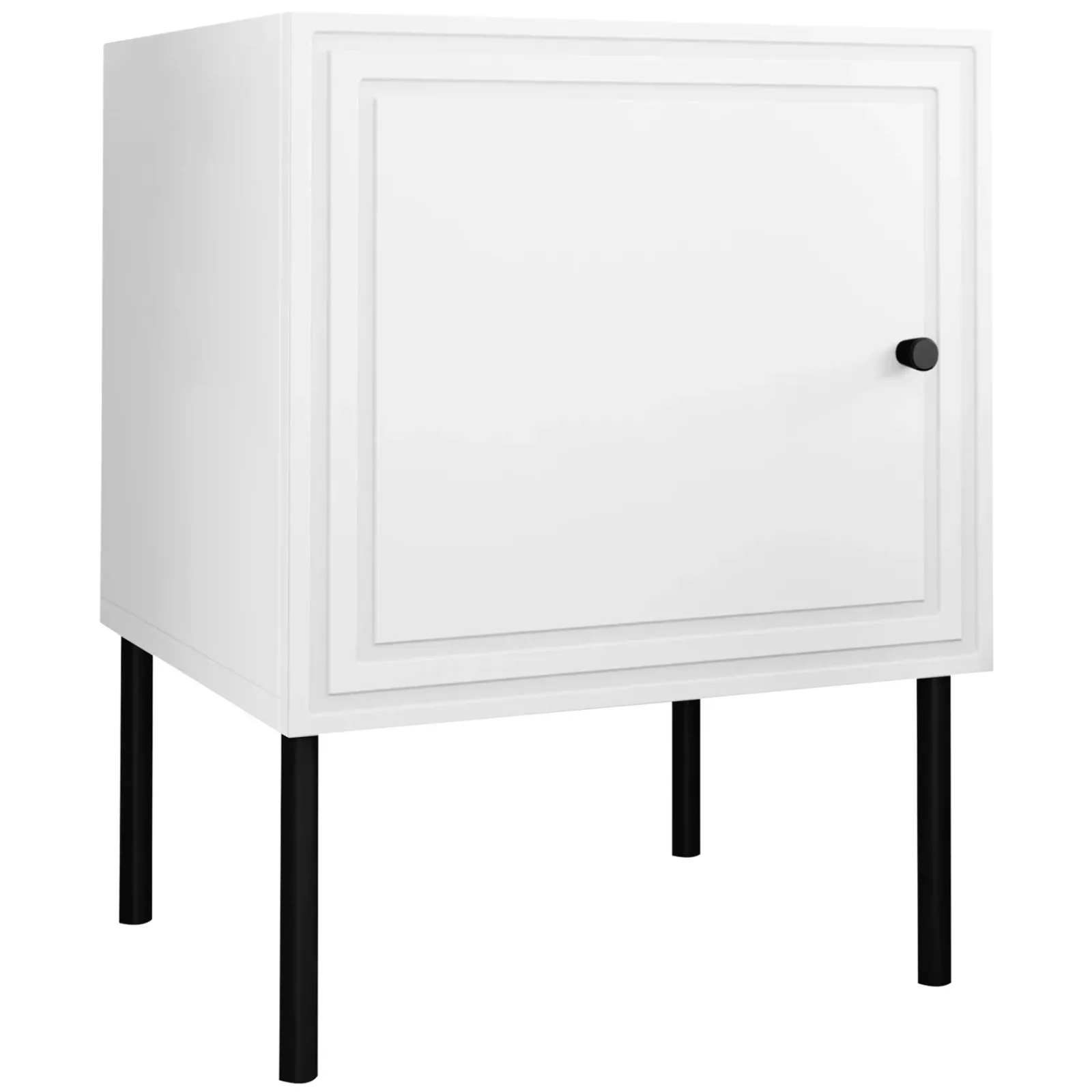 Garnero Arredamenti Comodini|Comò-Set 2 comodini 45x59h cm 1 anta Stark Bianco Opaco