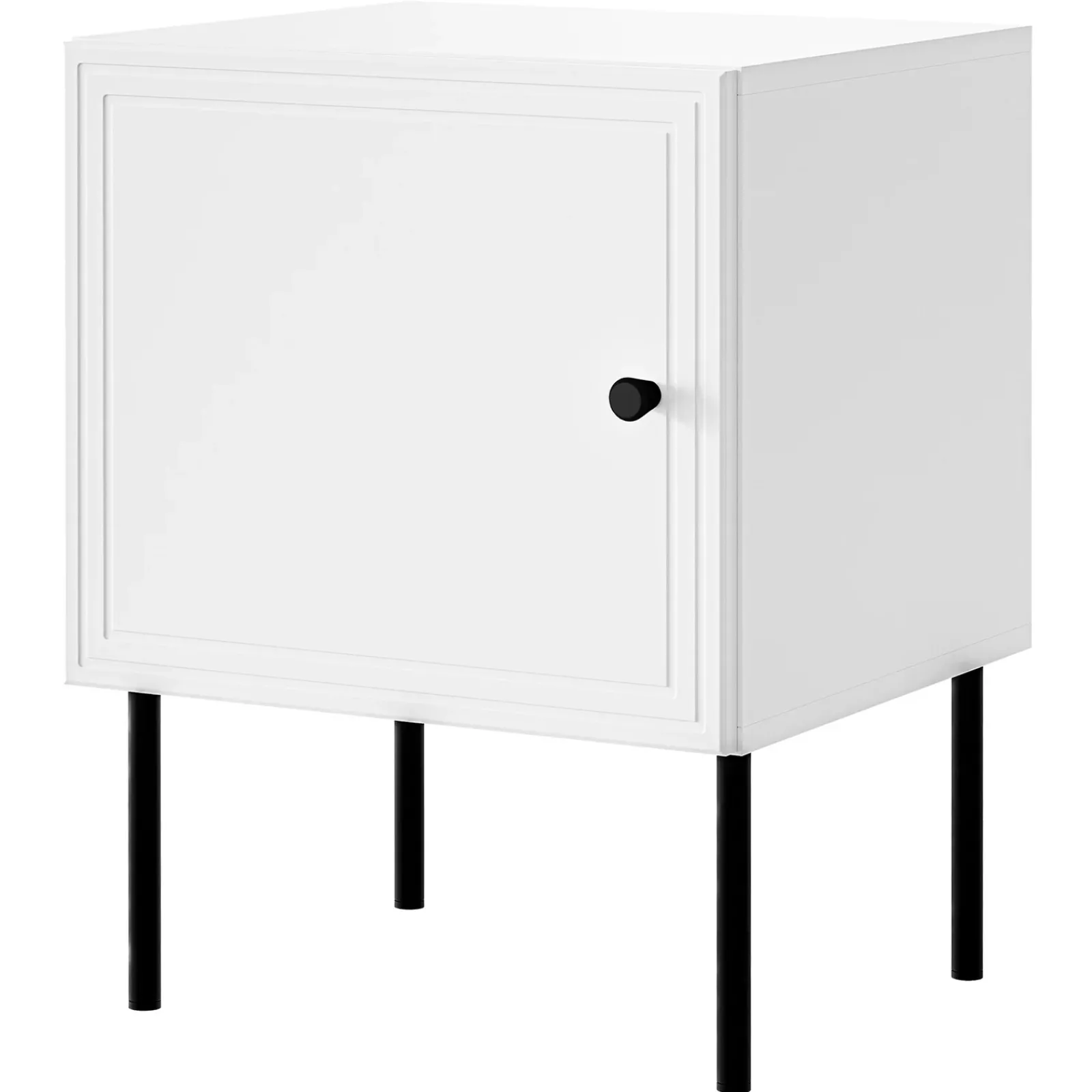 Garnero Arredamenti Comodini|Comò-Set 2 comodini 45x59h cm 1 anta Stark Bianco Opaco