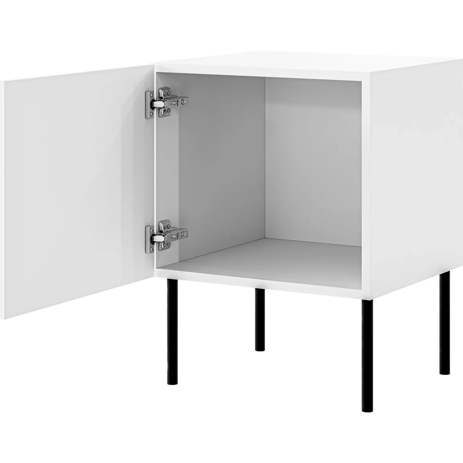 Garnero Arredamenti Comodini|Comò-Set 2 comodini 45x59h cm 1 anta Stark Bianco Opaco