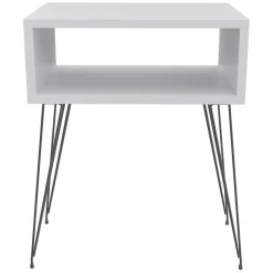 Garnero Arredamenti Comodini Cameretta|Comò-Set 2 comodini  45x59h cm moderni design industrial bianco Jamar Bianco Opaco