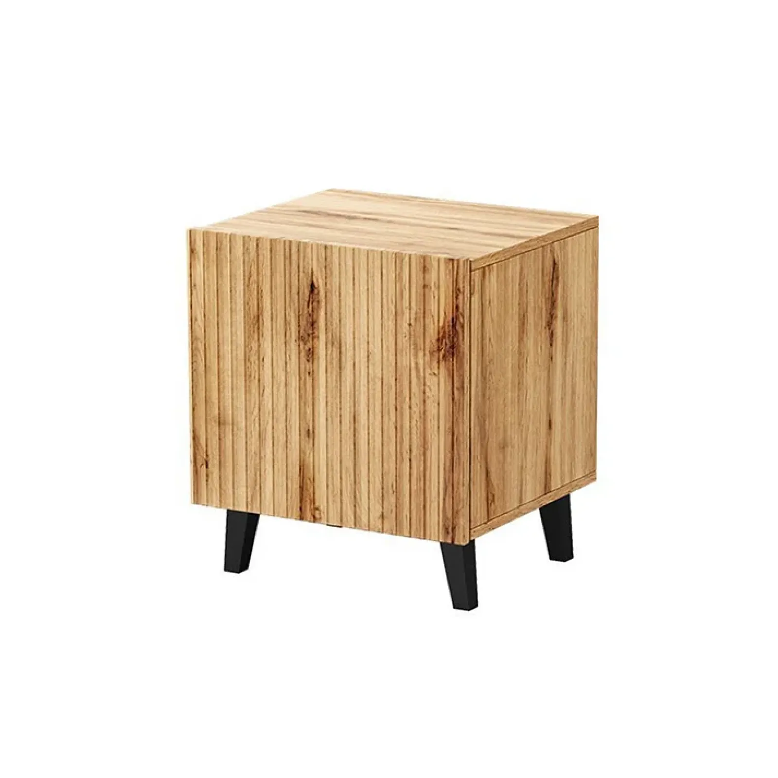 Garnero Arredamenti Comodini Cameretta|Comò-Set 2 comodini 45x52h cm moderni cannettato Essence Quercia