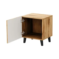 Garnero Arredamenti Comodini Cameretta|Comò-Set 2 comodini 45x52h cm moderni cannettato Essence Quercia