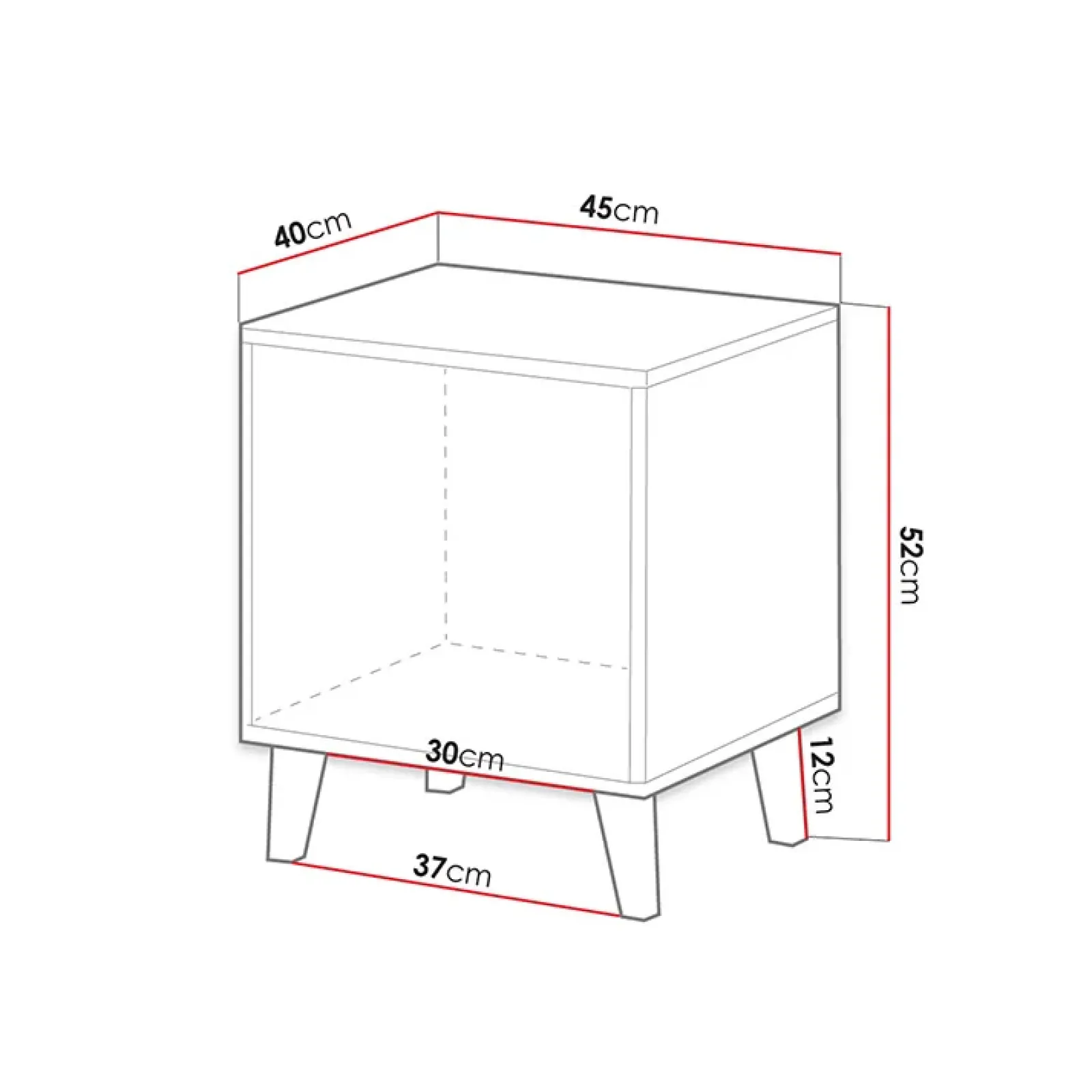 Garnero Arredamenti Comodini Cameretta|Comò-Set 2 comodini 45x52h cm moderni cannettato Essence Quercia