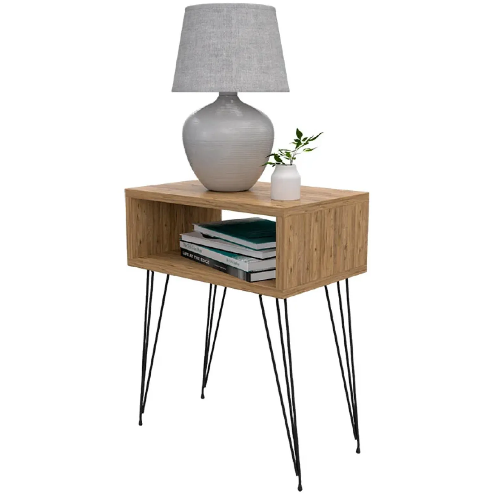 Garnero Arredamenti Comodini Cameretta|Comò-Set 2 comodini 45x59h cm moderni design industrial Jamar Rovere