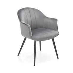 Garnero Arredamenti Poltrone Design|Poltrone Relax-Set 2 poltrone relax moderna in velluto grigio nero Chica