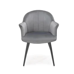 Garnero Arredamenti Poltrone Design|Poltrone Relax-Set 2 poltrone relax moderna in velluto grigio nero Chica