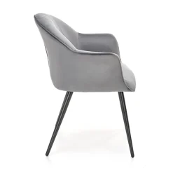 Garnero Arredamenti Poltrone Design|Poltrone Relax-Set 2 poltrone relax moderna in velluto grigio nero Chica