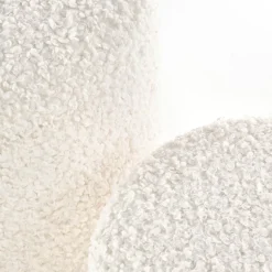 Garnero Arredamenti Pouf-Set 2 pouf rotondi contenitore imbottiti panna rovere Masato