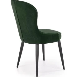 Garnero Arredamenti Sedie In Tessuto-Set 2 sedie da pranzo imbottite in velluto Vera Verde