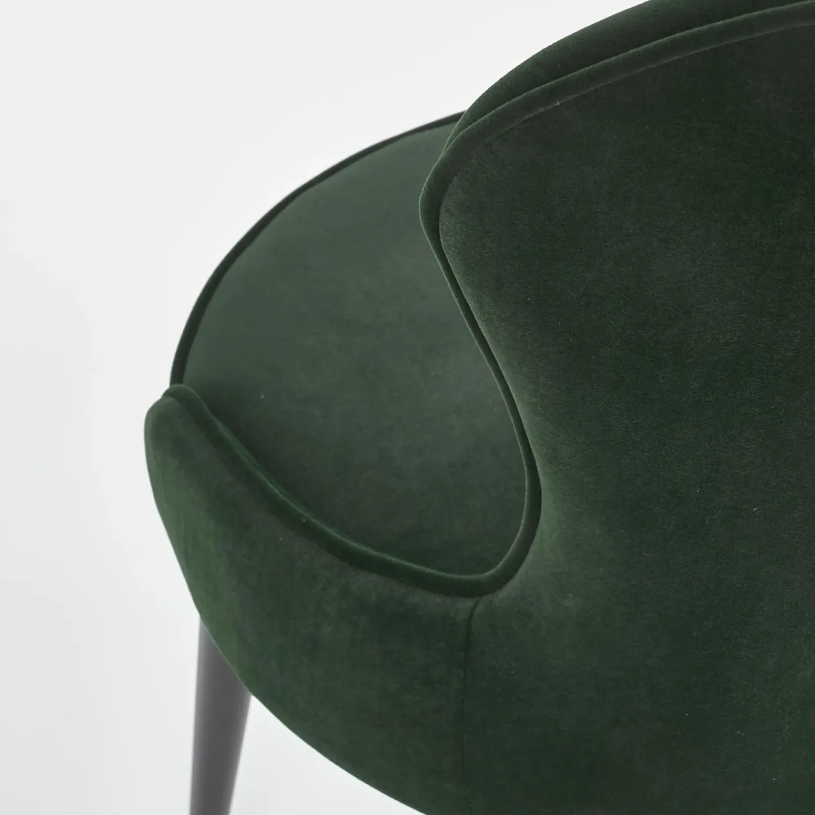 Garnero Arredamenti Sedie In Tessuto-Set 2 sedie da pranzo imbottite in velluto Vera Verde