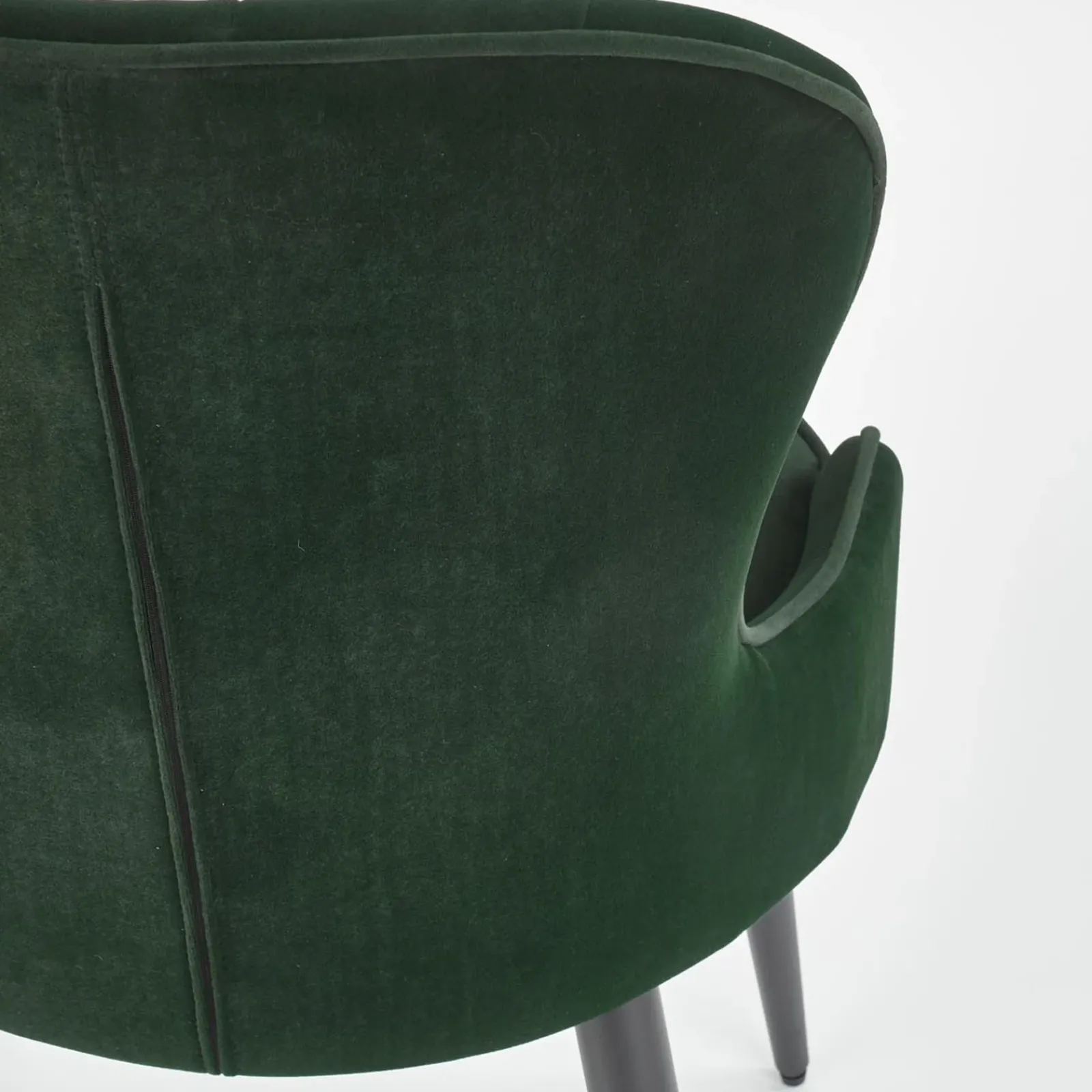 Garnero Arredamenti Sedie In Tessuto-Set 2 sedie da pranzo imbottite in velluto Vera Verde