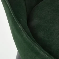 Garnero Arredamenti Sedie In Tessuto-Set 2 sedie da pranzo imbottite in velluto Vera Verde