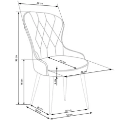 Garnero Arredamenti Sedie In Tessuto-Set 2 sedie da pranzo imbottite in velluto Vera Verde