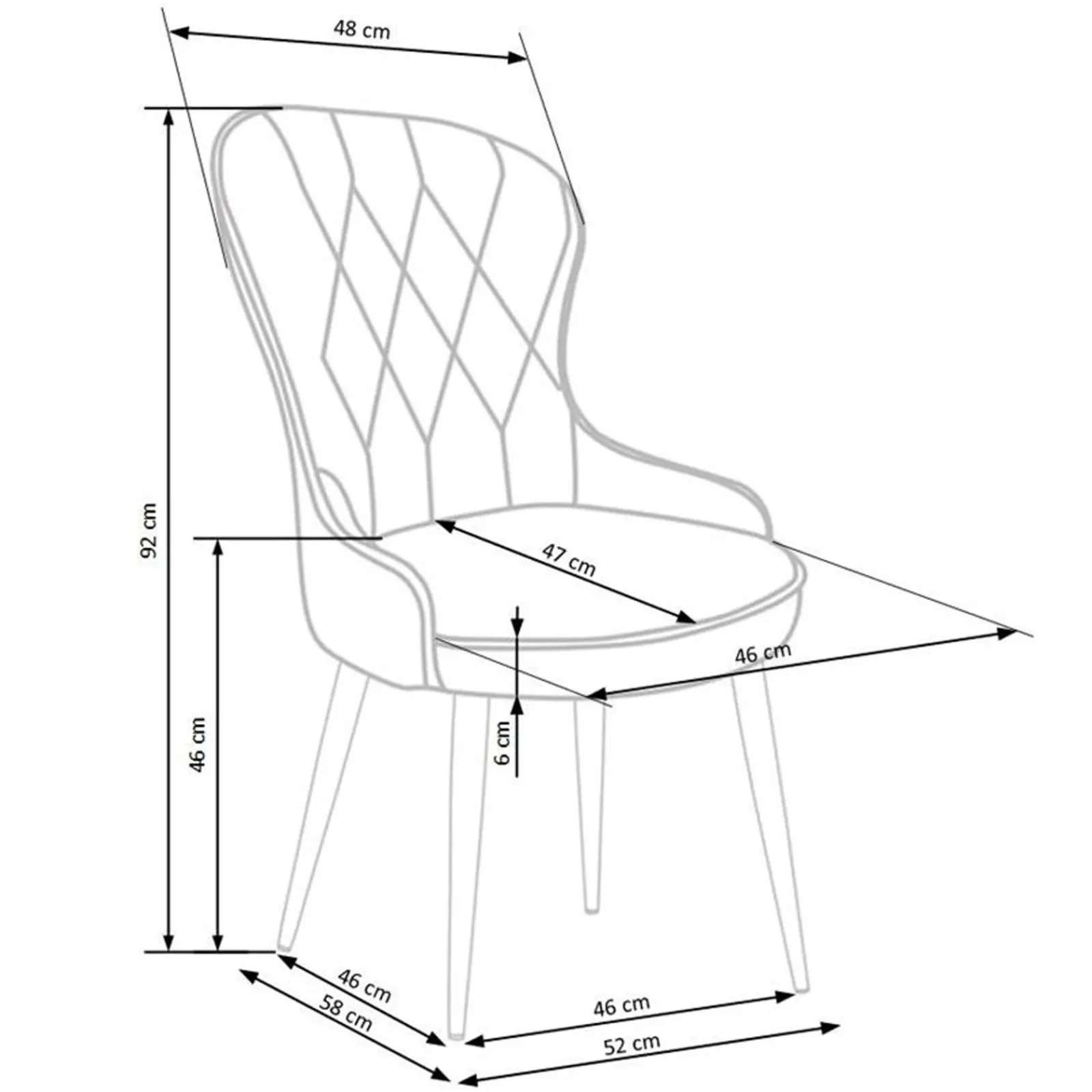 Garnero Arredamenti Sedie In Tessuto-Set 2 sedie da pranzo imbottite in velluto Vera Verde