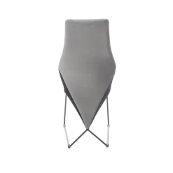 Garnero Arredamenti Sedie In Tessuto-Set 2 sedie da pranzo imbottite in velluto nero Malabo Grigio