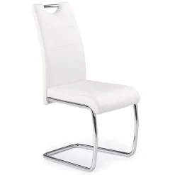 Garnero Arredamenti Sedie Imbottite Ecopelle-Set 4 sedie da pranzo in ecopelle Deva Bianco