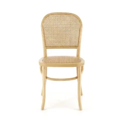 Garnero Arredamenti Sedie In Legno-Set 2 sedie da pranzo in rattan naturale Ivory