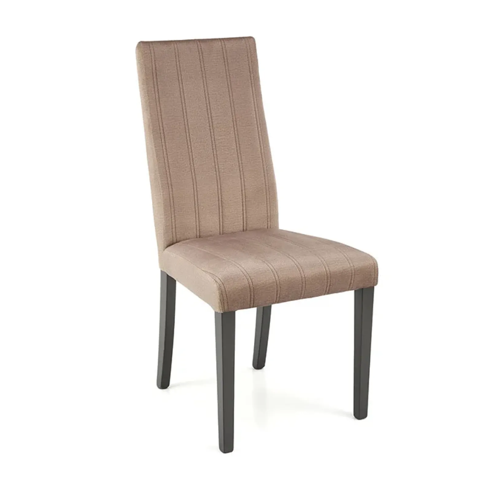 Garnero Arredamenti Sedie In Tessuto-Set 2 sedie da pranzo in tessuto velluto trapuntato beige nero Mascate