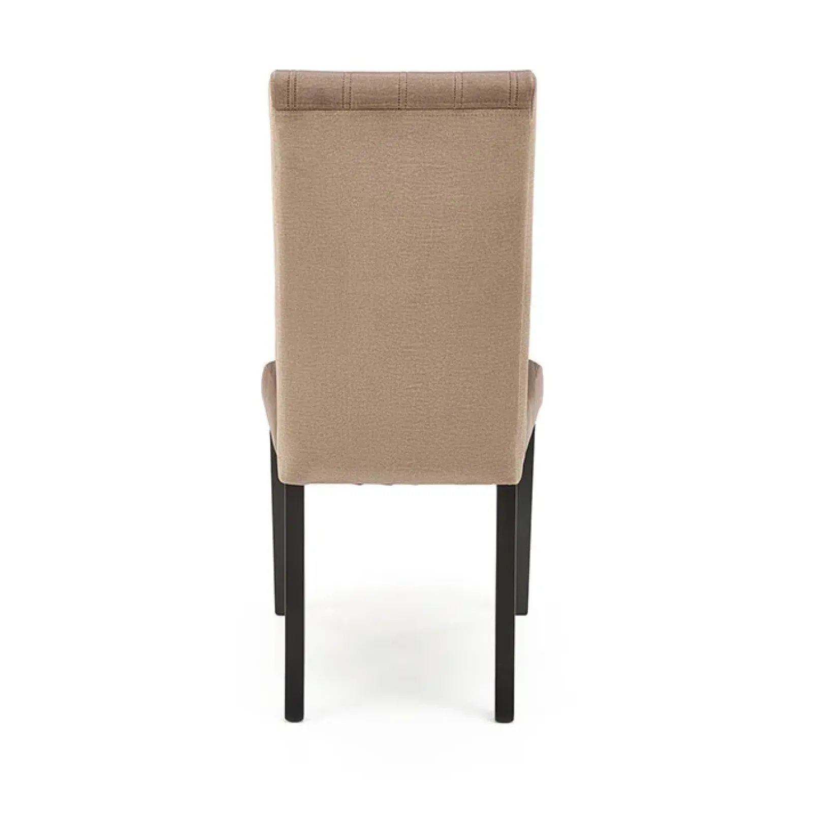 Garnero Arredamenti Sedie In Tessuto-Set 2 sedie da pranzo in tessuto velluto trapuntato beige nero Mascate