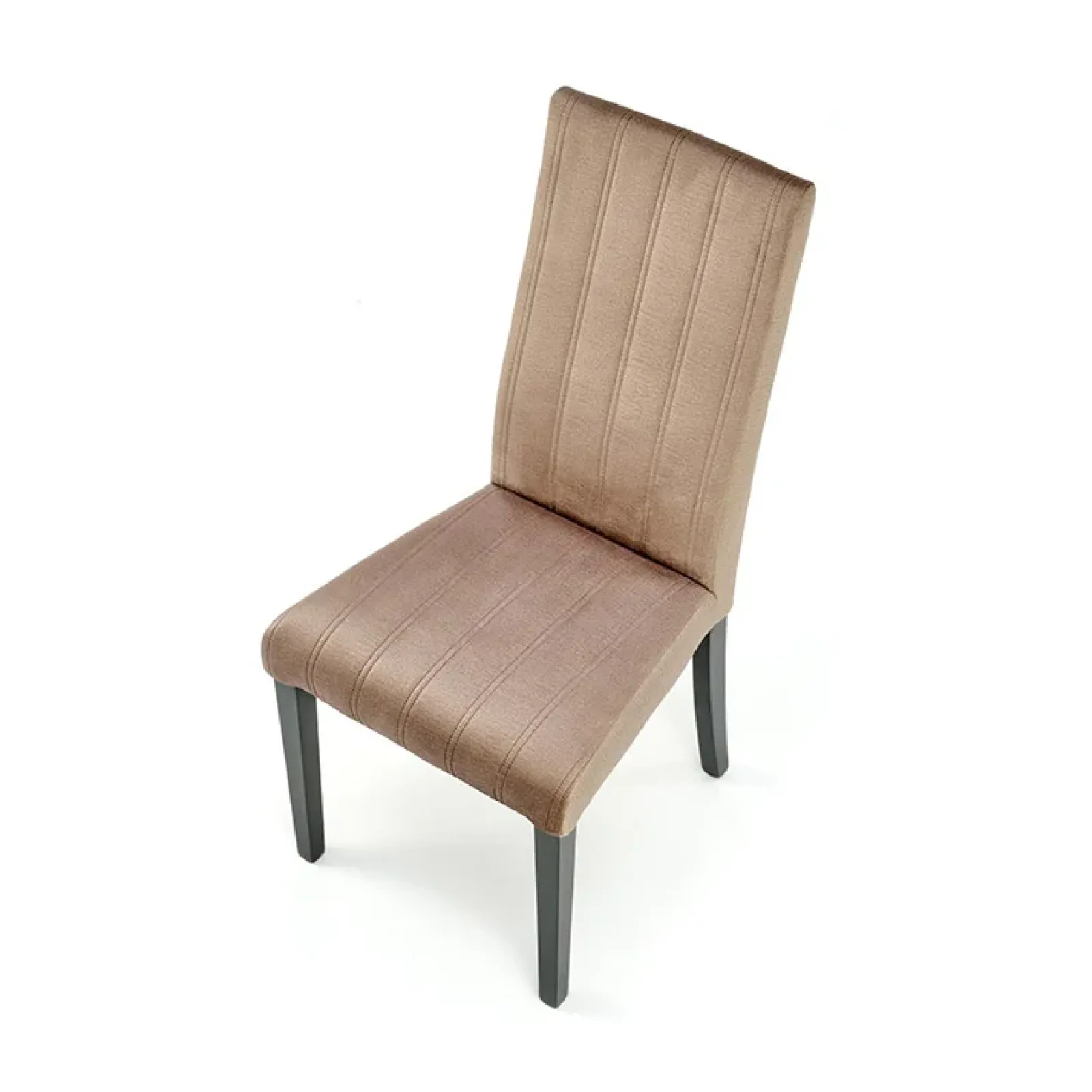 Garnero Arredamenti Sedie In Tessuto-Set 2 sedie da pranzo in tessuto velluto trapuntato beige nero Mascate