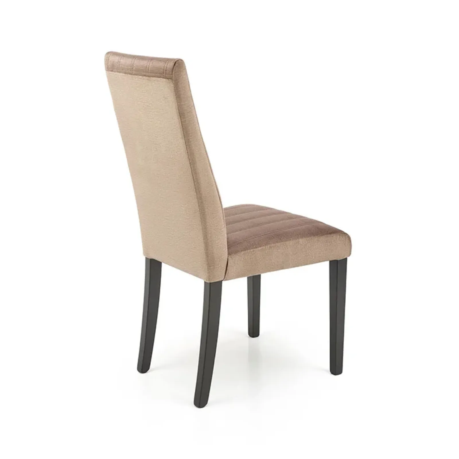 Garnero Arredamenti Sedie In Tessuto-Set 2 sedie da pranzo in tessuto velluto trapuntato beige nero Mascate