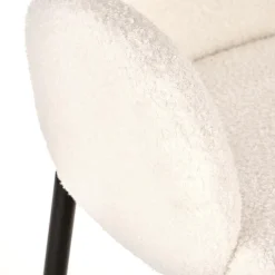 Garnero Arredamenti Sedie In Tessuto-Set 2 sedie da pranzo in tessuto crema Doras