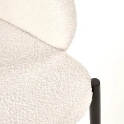 Garnero Arredamenti Sedie In Tessuto-Set 2 sedie da pranzo in tessuto crema Doras