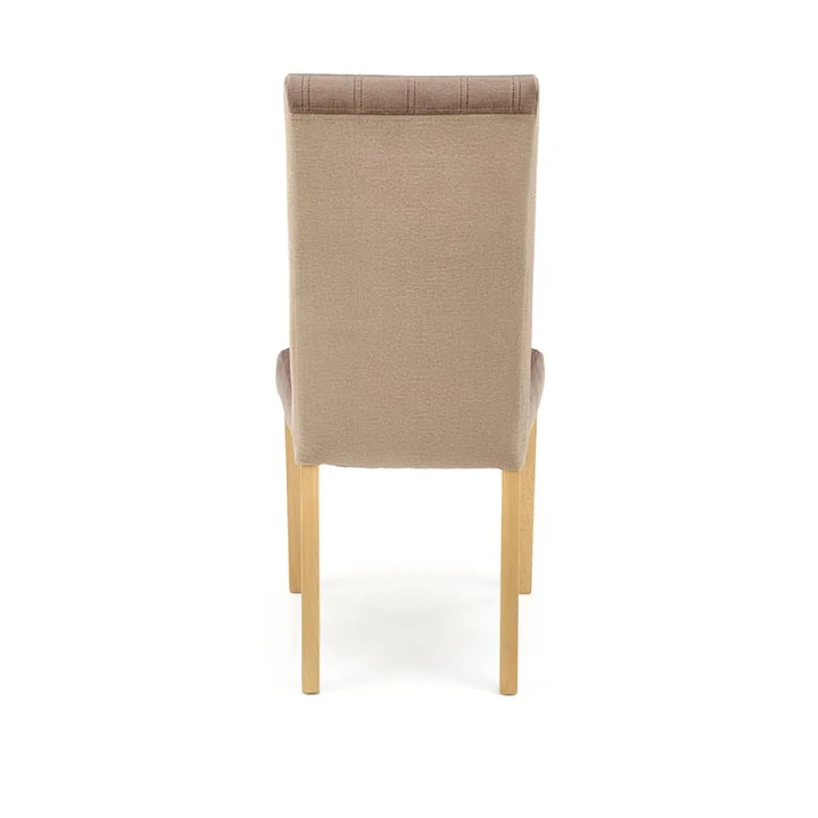 Garnero Arredamenti Sedie In Tessuto-Set 2 sedie da pranzo in tessuto velluto trapuntato rovere chiaro Doha Beige