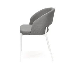 Garnero Arredamenti Sedie In Tessuto-Set 2 sedie da pranzo in tessuto grigio Turbo