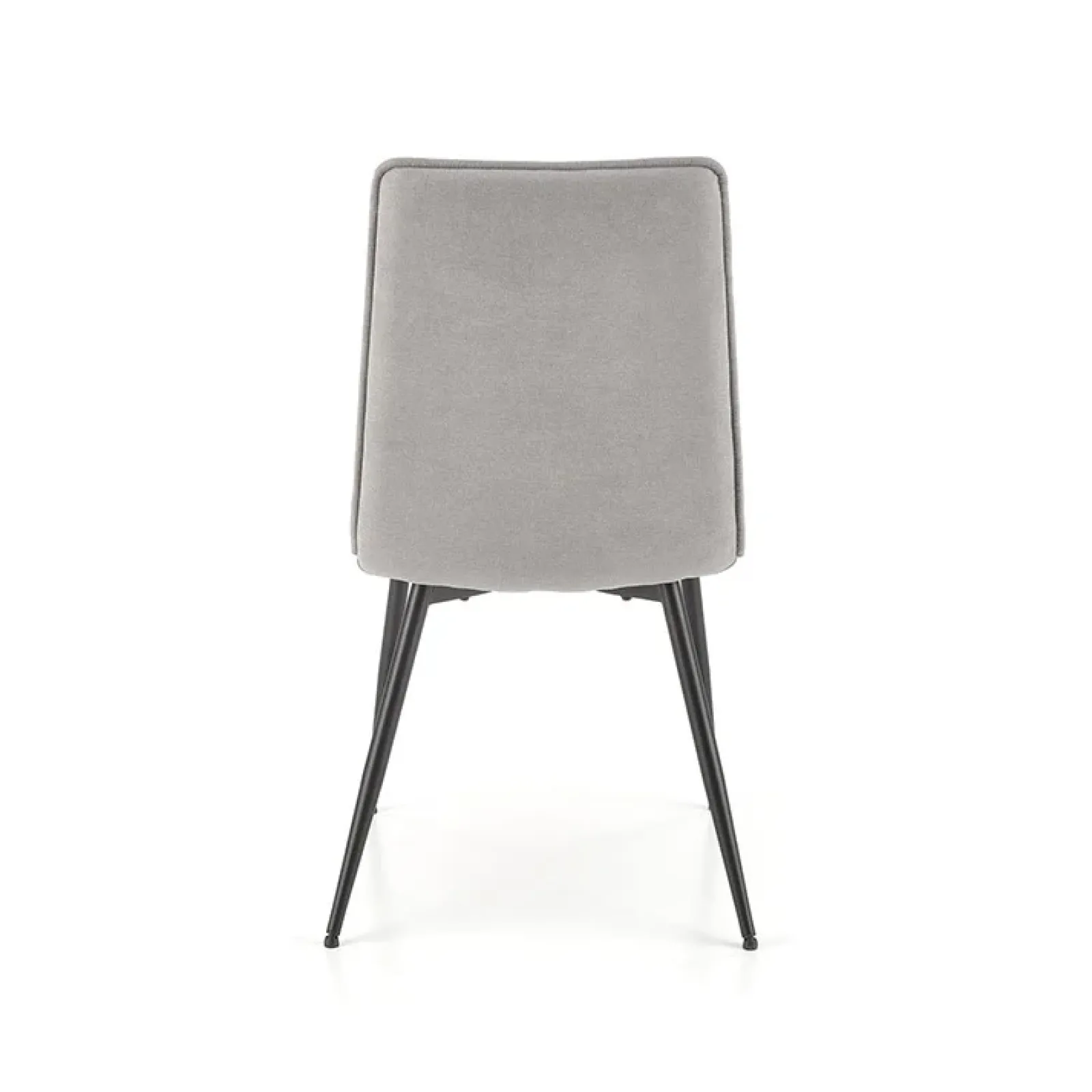 Garnero Arredamenti Sedie In Tessuto-Set 4 sedie da pranzo moderne in tessuto nero Quiche Grigio