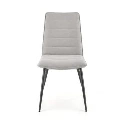 Garnero Arredamenti Sedie In Tessuto-Set 4 sedie da pranzo moderne in tessuto nero Quiche Grigio