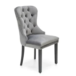 Garnero Arredamenti Sedie In Tessuto-Set 2 sedie da pranzo moderne in tessuto nero Briar Grigio