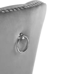 Garnero Arredamenti Sedie In Tessuto-Set 2 sedie da pranzo moderne in tessuto nero Briar Grigio