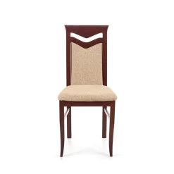 Garnero Arredamenti Sedie In Tessuto|Sedie In Legno-Set 2 sedie da pranzo moderne in tessuto noce Lusaka