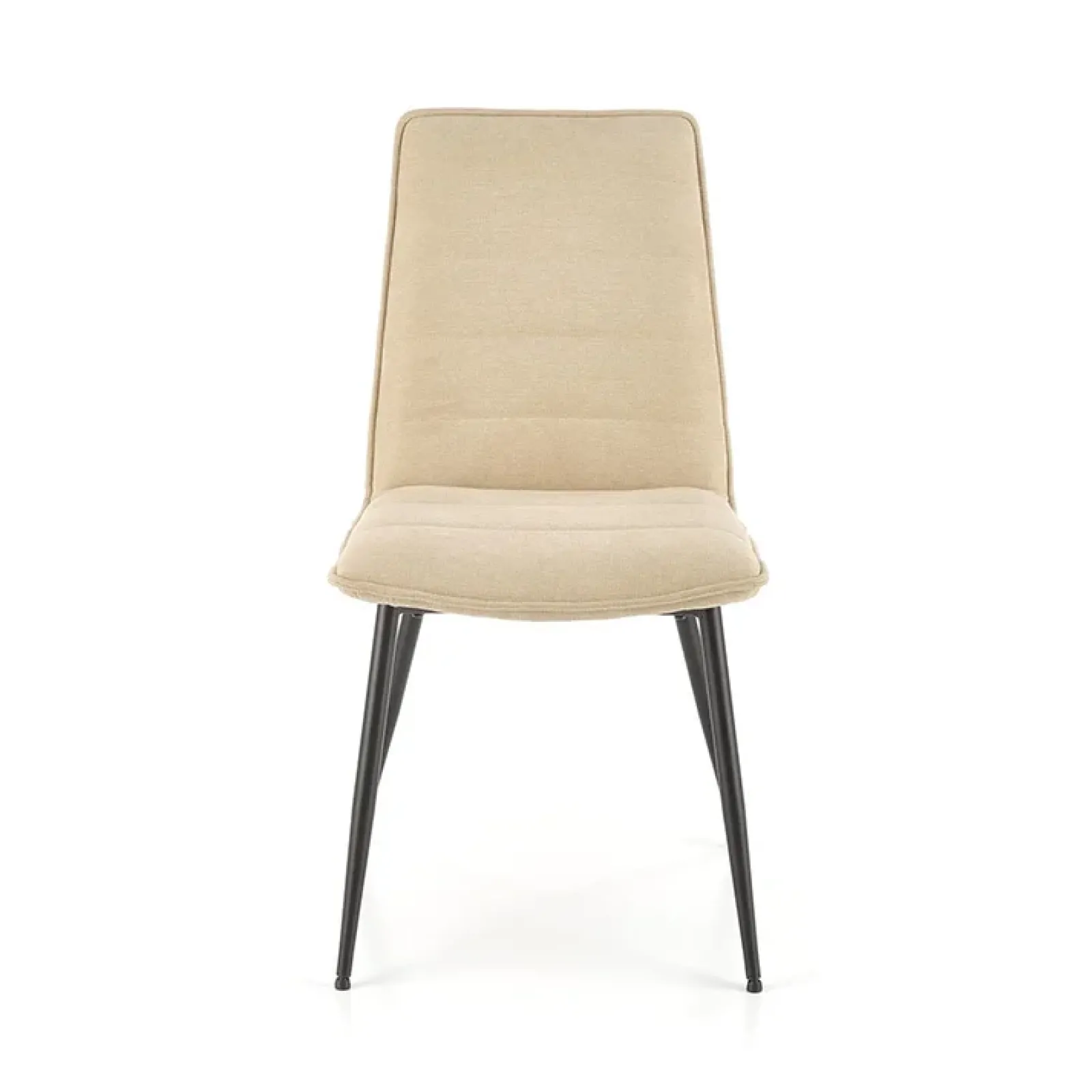 Garnero Arredamenti Sedie In Tessuto-Set 4 sedie da pranzo moderne in tessuto nero Quiche Beige